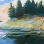 White Granite Islands 11 x 14 acrylic on canvas © Gwen Sylvester